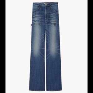 Nili Lotan Indigo Wide Leg Jeans